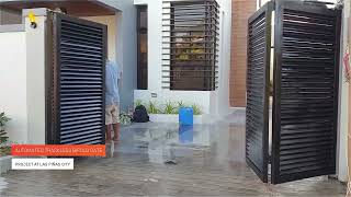 Trackless folding gate [upl. by Ybrik]