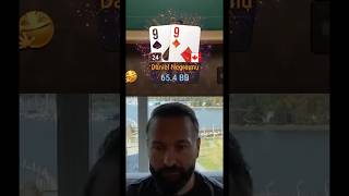 Daniel Negreanu ALL IN with Nines dnegspoker [upl. by Aneeuqal719]