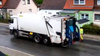 MB Actros Faun Variopress für die gelben Säcke [upl. by Perren]