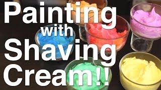 Painting with Shaving Cream Part 1 [upl. by Arimlede]