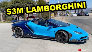 RARE Lamborghini Centenario With Gintani Striaght Piped Exhaust Sound [upl. by Nnylaehs]