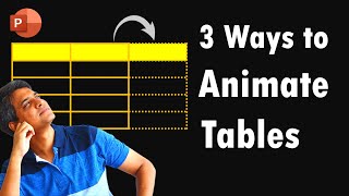 3 Easy ways to Animate a PowerPoint Table You Never Knew [upl. by Vedis938]