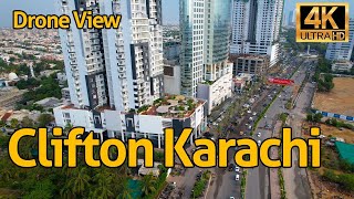 Clifton Karachi Drone View [upl. by Ycniuqed]