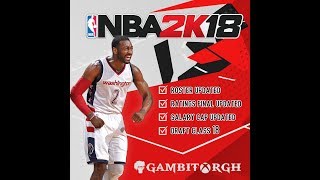 NBA 2k18 ROSTER XBOX 360  GAMBIT2K [upl. by Arela]