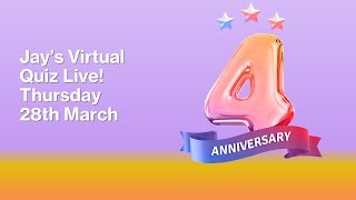 Virtual Pub Quiz Live 4 Year Anniversary [upl. by Blank216]