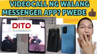 DITO TELECOM VIDEOCALL  VOLTE VIDEOCALL  VIDEOCALL KAHIT WALANG MESSENGER APPLICATION  DITO SIM [upl. by Cloris250]