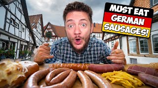 8 MUST TRY German Sausages amp Where in Germany to Eat Them [upl. by Atneuqal]