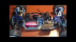 INFERNO MP777 BRUSHLESS ON ROAD CONVERSIONwmv [upl. by Anaugal197]