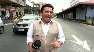 83 conductores invaden diariamente el carril de la Metrovía en Guayaquil [upl. by Vittoria]