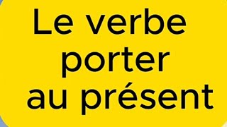 Verb to wear  Le Verbe Porter Present Tense [upl. by Eneryt81]