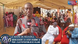 Abdou Khadre Lô le Maire de Nguidile a Keur Aramine Lô Pour LÉlectrification Publique de ce Village [upl. by Nerro]