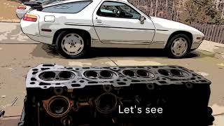 Porsche 928 Cylinder head resurface Basic checks to determine [upl. by Noryt]