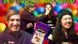 ►RETO GRAGEAS ASQUEROSAS┋JELLY BEANS CHALLENGE┋feat  Katya Fw [upl. by Asilat373]