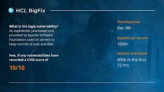 Detect Log4j vulnerability with HCL BigFix [upl. by Koziarz946]