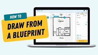 Draw a Floor Plan From a Blueprint  RoomSketcher App [upl. by Lipps]