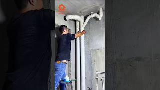 Bathroom sewer pipe renovation constructionplumbingplumbingsuppliesrepirwork [upl. by Matty963]