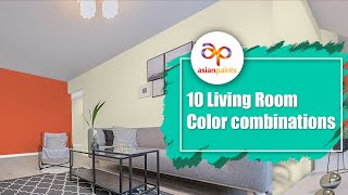 10 Living Room Light Color combinations of Asian Paints with codes asianpaints colorcombinations [upl. by Eam]