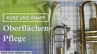 Trompete reinigen  Versilberung und Lackierung pflegen leicht gemacht  Instrumentenhygiene 🎺 [upl. by Elbys]