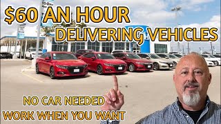 60 AN HOUR DELIVERING VEHICLESEasy side hustle [upl. by Jenesia]