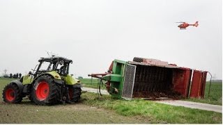 TRAKTOR UNFALL Claas Axion 850 MAISERNTE ensilage du mais corn harvest Zbiór kukurydzy [upl. by Mlawsky]