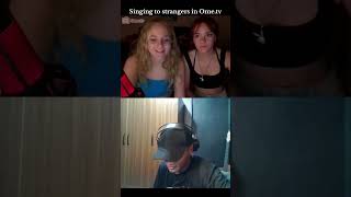 Singing to strangers in OMETV part 3  Jong Madaliday 🎶 shorts stranger song [upl. by Gleason50]