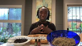 Making MullienElderberry Tea [upl. by Enivid]