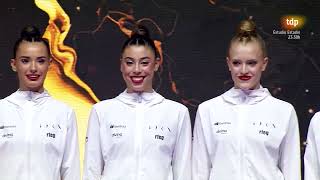 2023 World Rhythmic Gymnastics Championships Valencia  Groups Hoop Award Ceremony  ESPAÑOL [upl. by Etsirk]