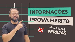 PROVA DO MÉRITO INFORMAÇÕES E ACESSO AO SISTEMA PROBLEMAS PERÍCIA DE INGRESSO [upl. by Yzus710]