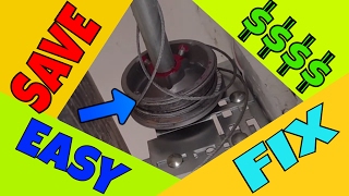 🆕 Garage Door Cable Off  EASY FIX [upl. by Aretahs]