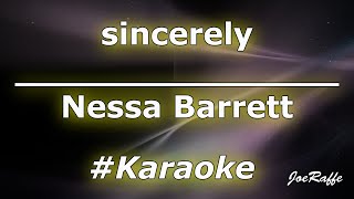 Nessa Barrett  sincerely Karaoke [upl. by Eniale834]