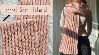 CROCHET SCARF TUTORIAL  Beginner Level Easy and Fast  Bead Stitch [upl. by Aissirac198]