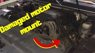 GM motor mount replacement [upl. by Ahsikrats]