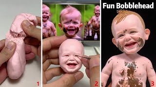 How to Make a Whimsical Muddy Boy Clay Figurine  Polymer Clay Tutorial [upl. by Notlad]