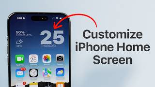 How To Customize your iPhone Home Screen [upl. by Bocaj]