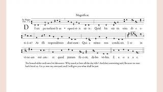 Magnificat Antiphon quotDixit paterfamiliasquot for Vespers Septuagesima Sunday [upl. by Llennahs]