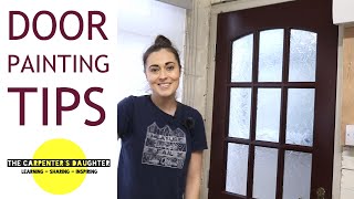 How to Paint a Panel Door With Glass  The Carpenters Daughter [upl. by Naleek]