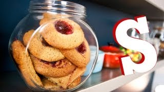 PEANUT BUTTER JELLY COOKIES RECIPE  SORTED [upl. by Pacificas]