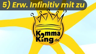 Komma bei erweiterter Infinitivgruppe  Kommaking [upl. by Heber482]