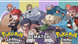 Pokemon FireRed amp LeafGreen All Elite Four Battles Rematch [upl. by Ramej]