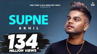 Supne Kade Aave Kade Jaave  Akhil  Tanvi Nagi  Punjabi Song [upl. by Ahsikit]