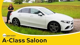 2021 MercedesBenz AClass Saloon Review  Carparison [upl. by Olumor]