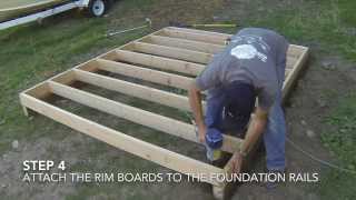 How To Build A Shed  Part 2 Floor Framing [upl. by Annatnom]