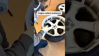 Felgen selbst lackieren mit mega Ergebnis🔥 diy lackieren felgen felgenlackieren tuning [upl. by Yerocaj]