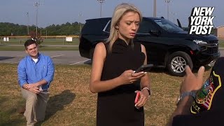 Reporter rushes to cover ‘breaking’ story finds boyfriend proposing on one knee [upl. by Aiseneg786]