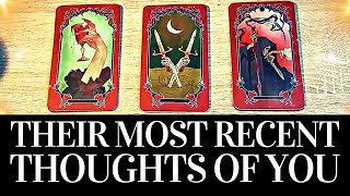 PICK A CARD 🥰🔮THEIR THOUGHTS OF YOU RECENTLY 🔮🥰 What Is On Their Mind ❤️ Love Tarot Reading [upl. by Rimisac438]