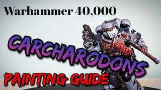 How to Paint Carcharodons Space Marine [upl. by Hammond]