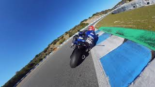 Yamaha R1 Onboard Adventure Two Laps At Jerez With Dynamic Camera Angles  Robin Mulhauser [upl. by Keyes981]