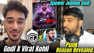 Punk Issue Revealed 😳 Leaving Godl   Spower Joining Godl  😮  Godlike X Virat Kohli X Hero🔥💛 [upl. by Jena]