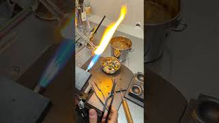 glassworks glassart glass lampwork glassblowing torchwork flamework glassheart heart [upl. by Ihcas]