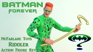 McFarlane Toys Batman Forever Riddler action figure review [upl. by Tnahsin]